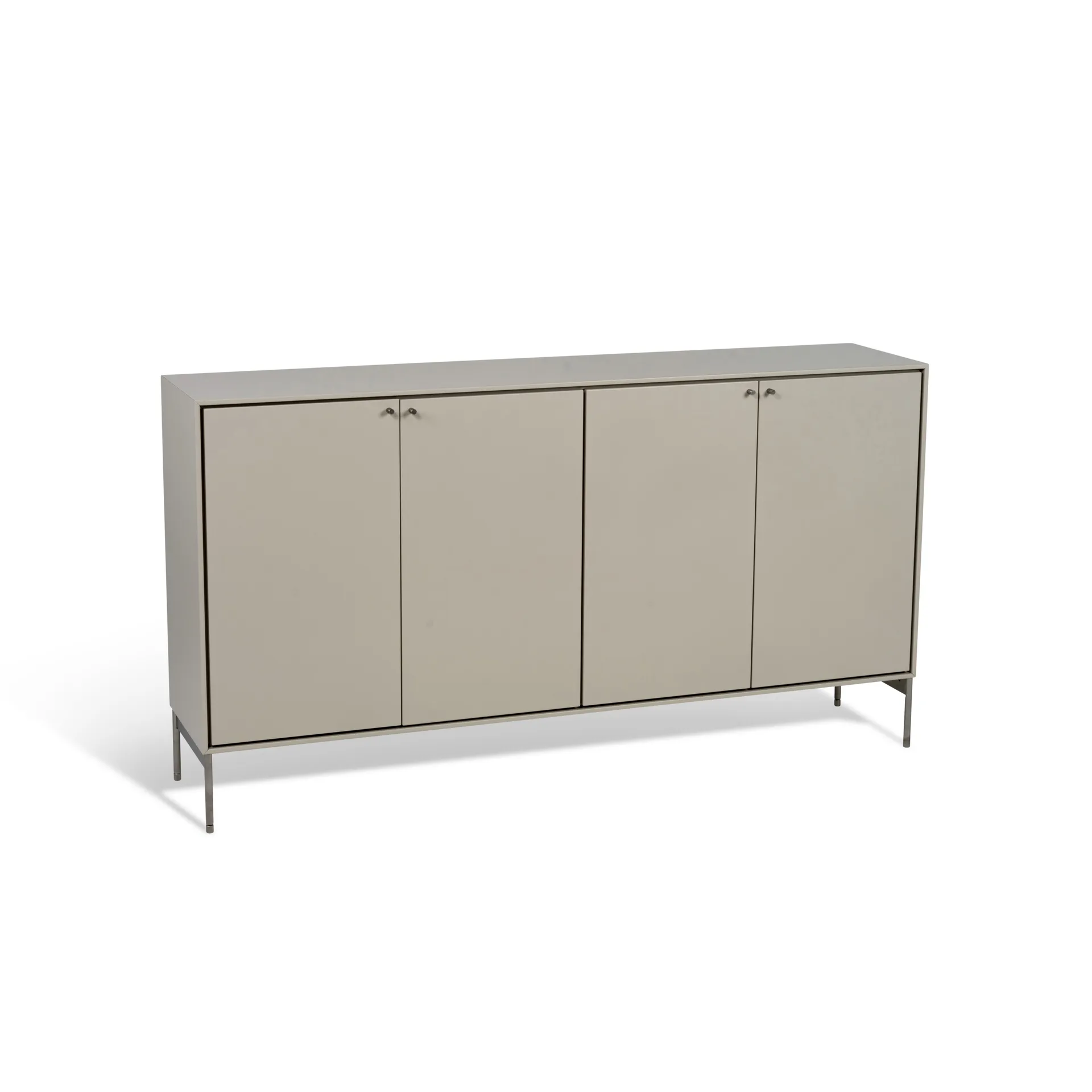 Credenza 80x148 cm Volt , Beige-acciaio inossidabile Mavis