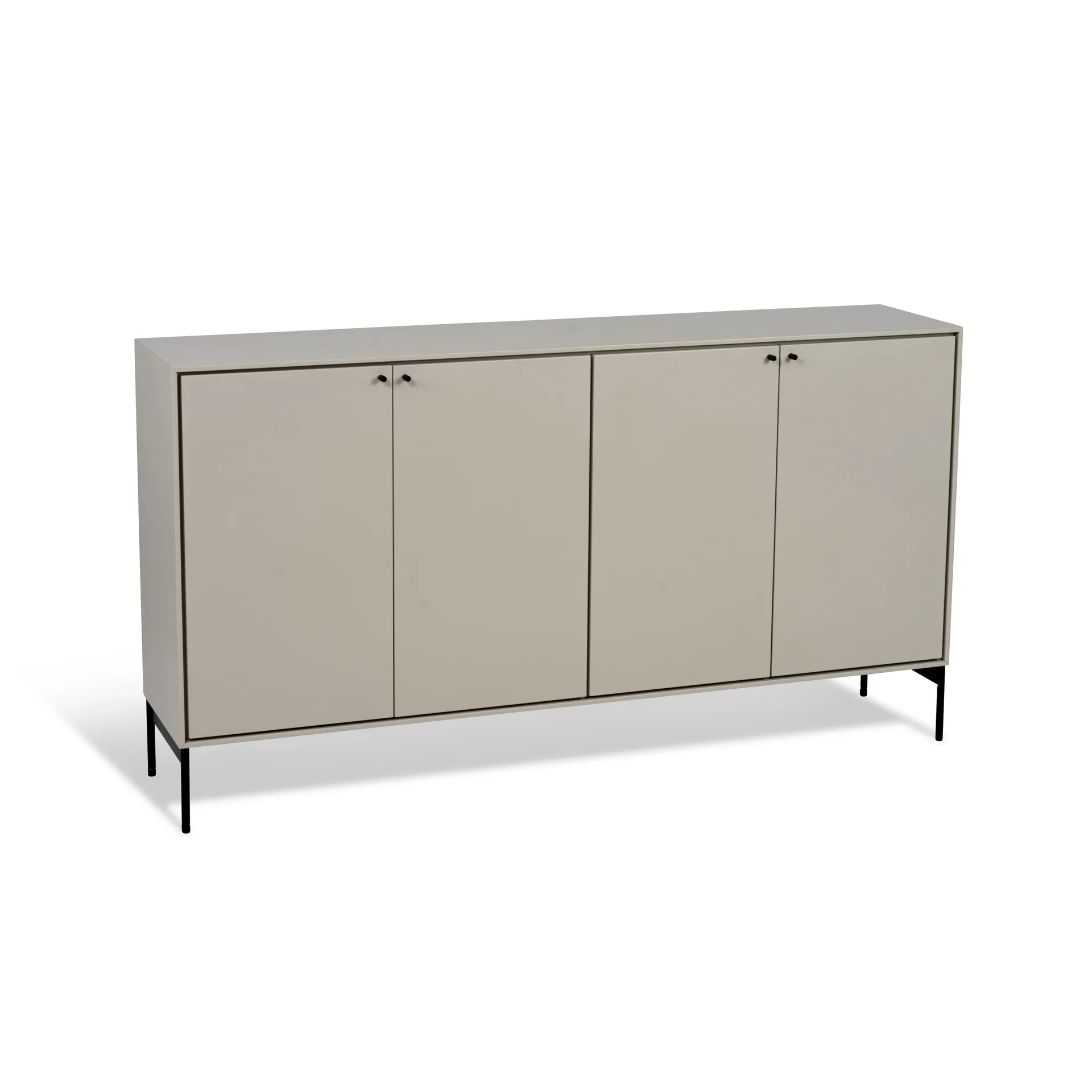 Credenza 80x148 cm Volt , Beige-nero Mavis
