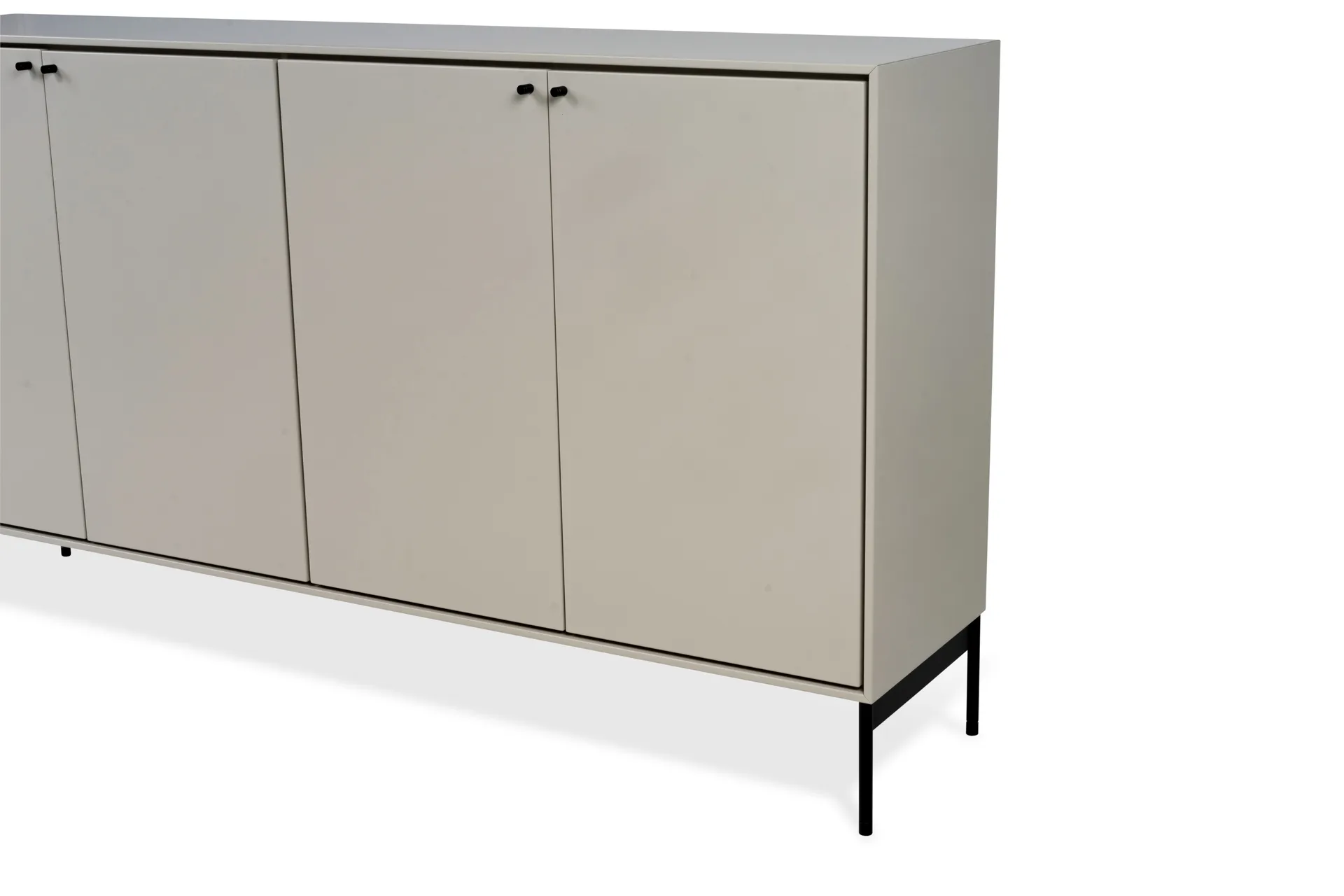 Credenza 80x148 cm Volt , Beige-nero Mavis