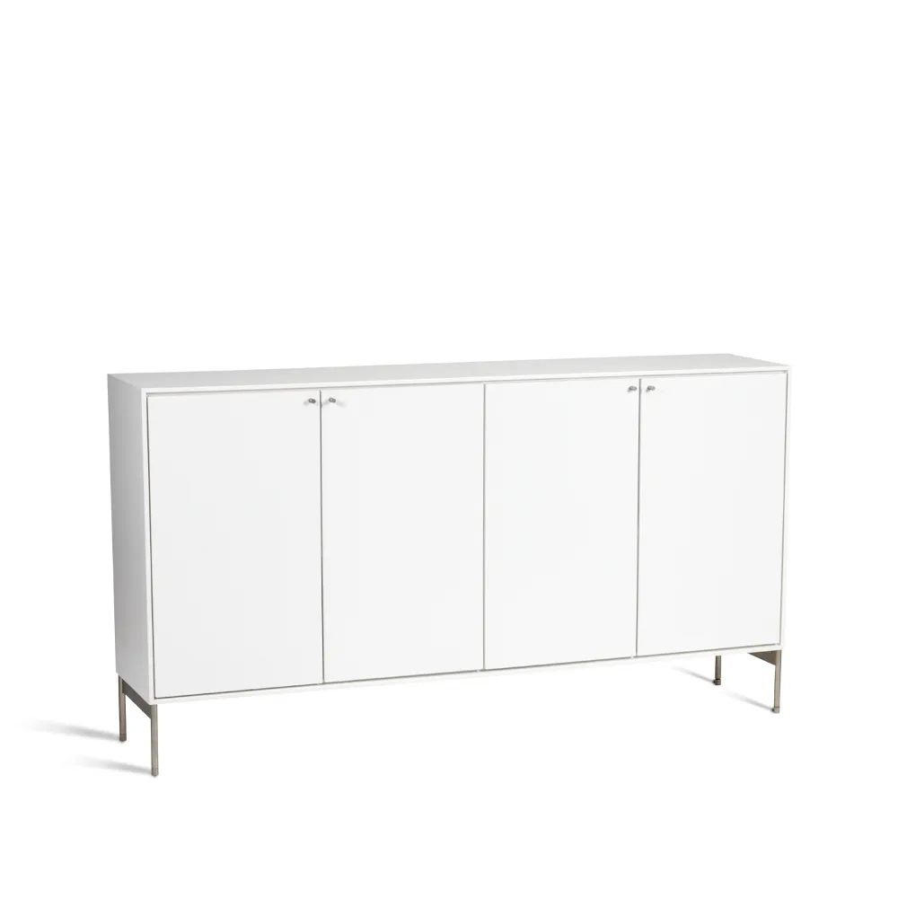 Credenza 80x148 cm Volt , Verniciato bianco Mavis