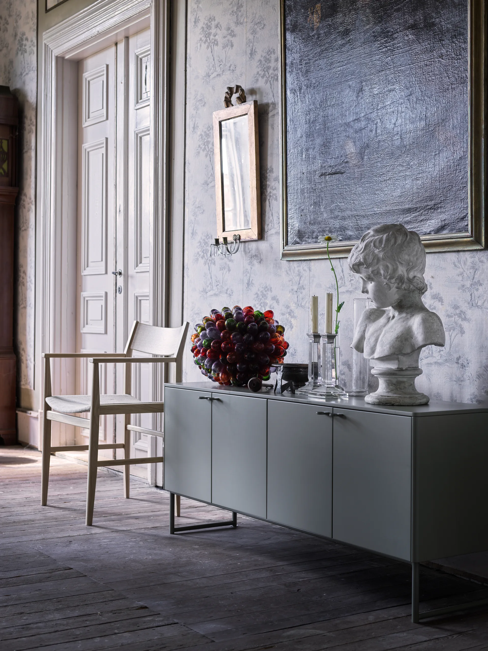 Credenza Deus 75 cm, Grigio oliva Mavis