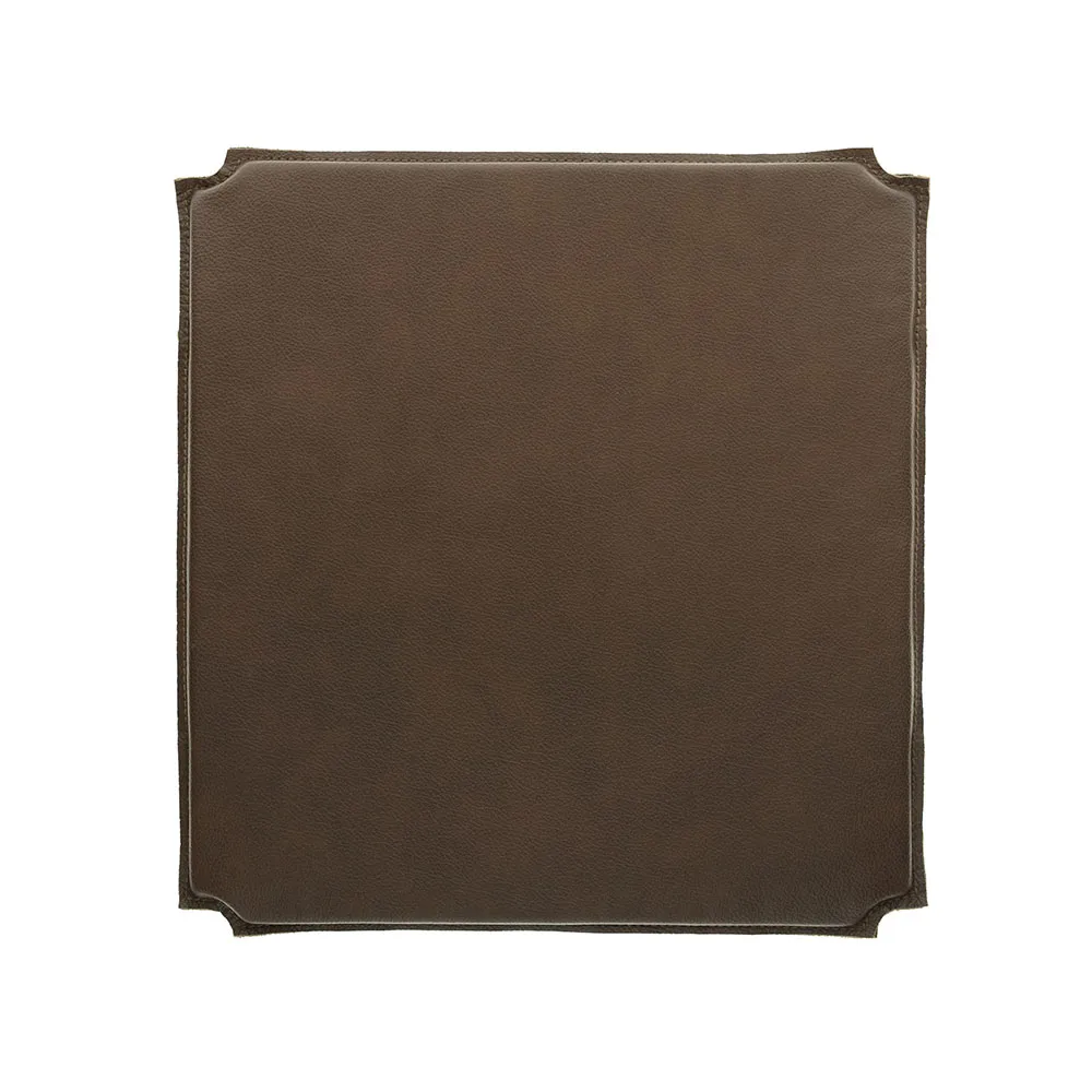 Cuscino per sedia Rod, pelle mocca Mavis