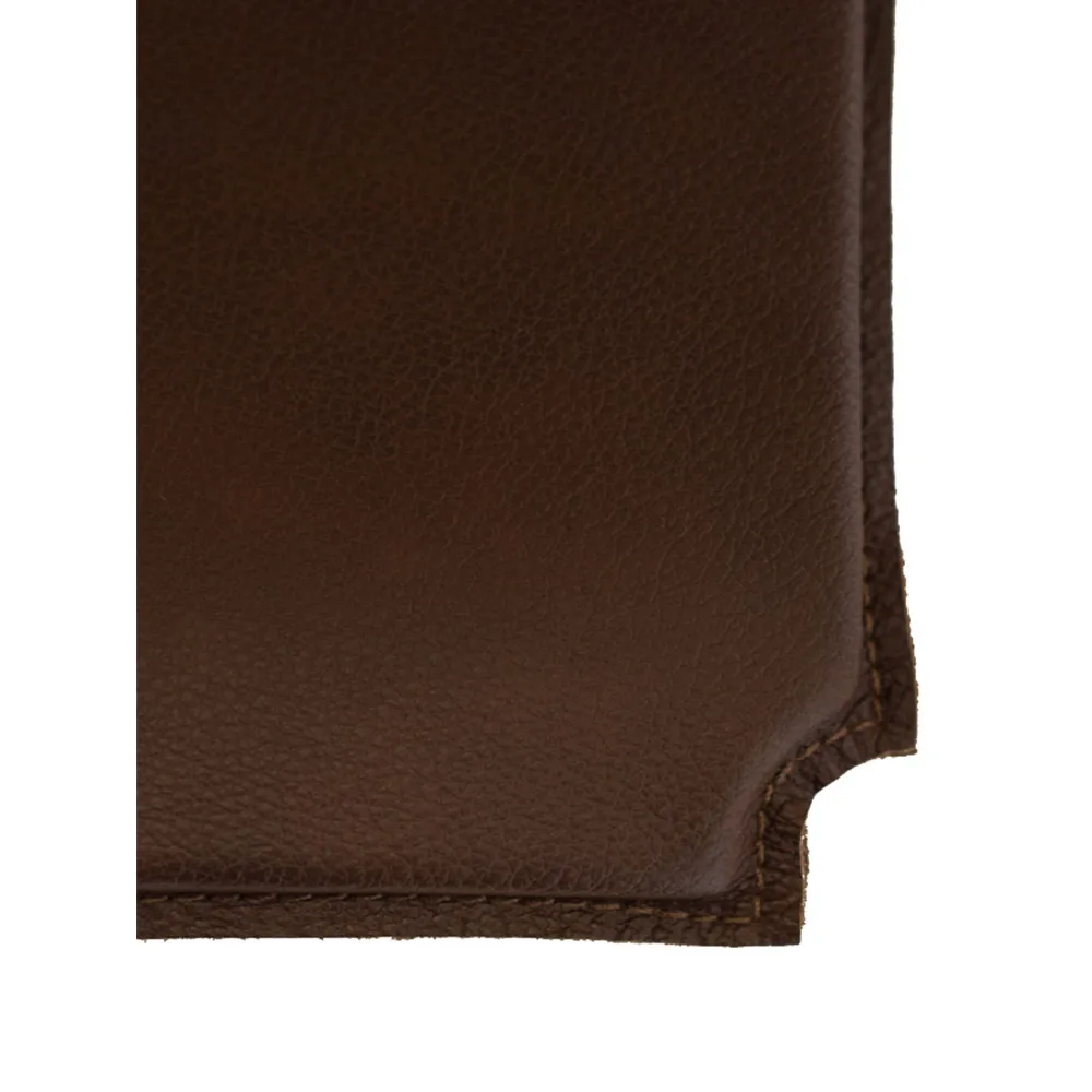 Cuscino per sedia Rod, pelle mocca Mavis