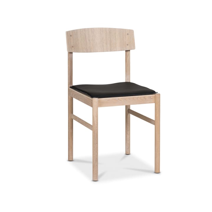 Cuscino per sedia Rod, pelle nera Mavis