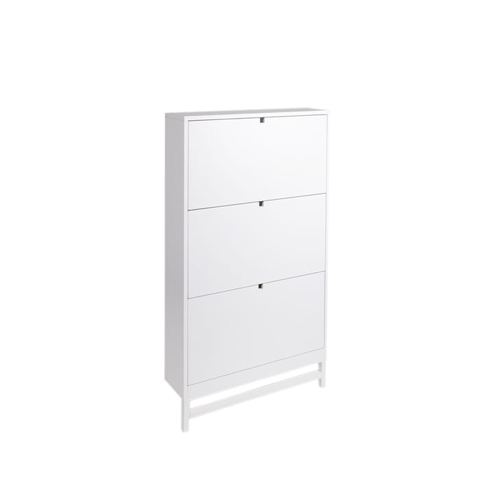 Scarpiera Falsterbo  - bianco, 3 scomparti - Mavis