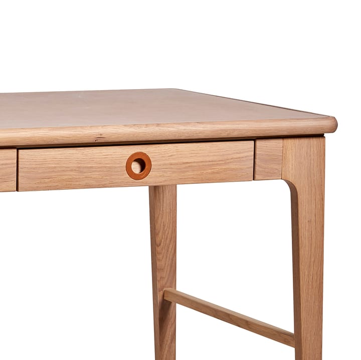 Scrivania Höllviken, rovere pigmentato bianco Mavis