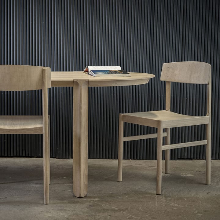 Sedia Rod, Rovere oliato bianco Mavis