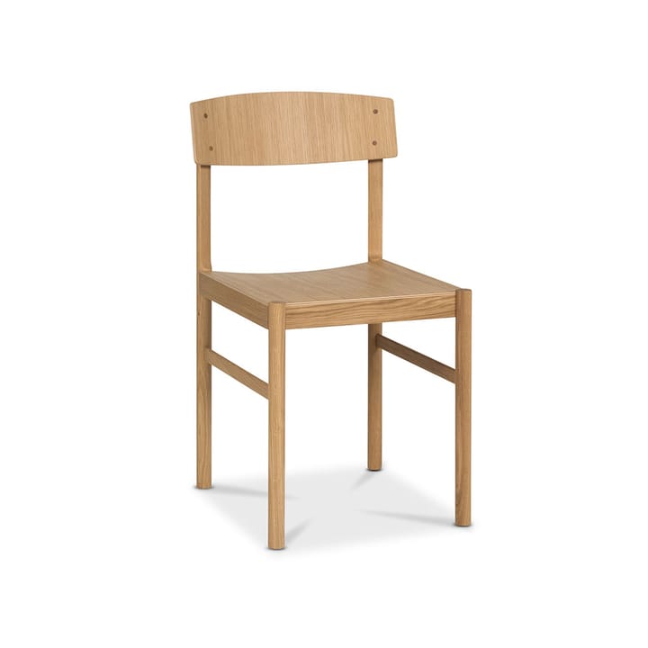 Sedia Rod, Rovere verniciato opaco pigmentato bianco Mavis