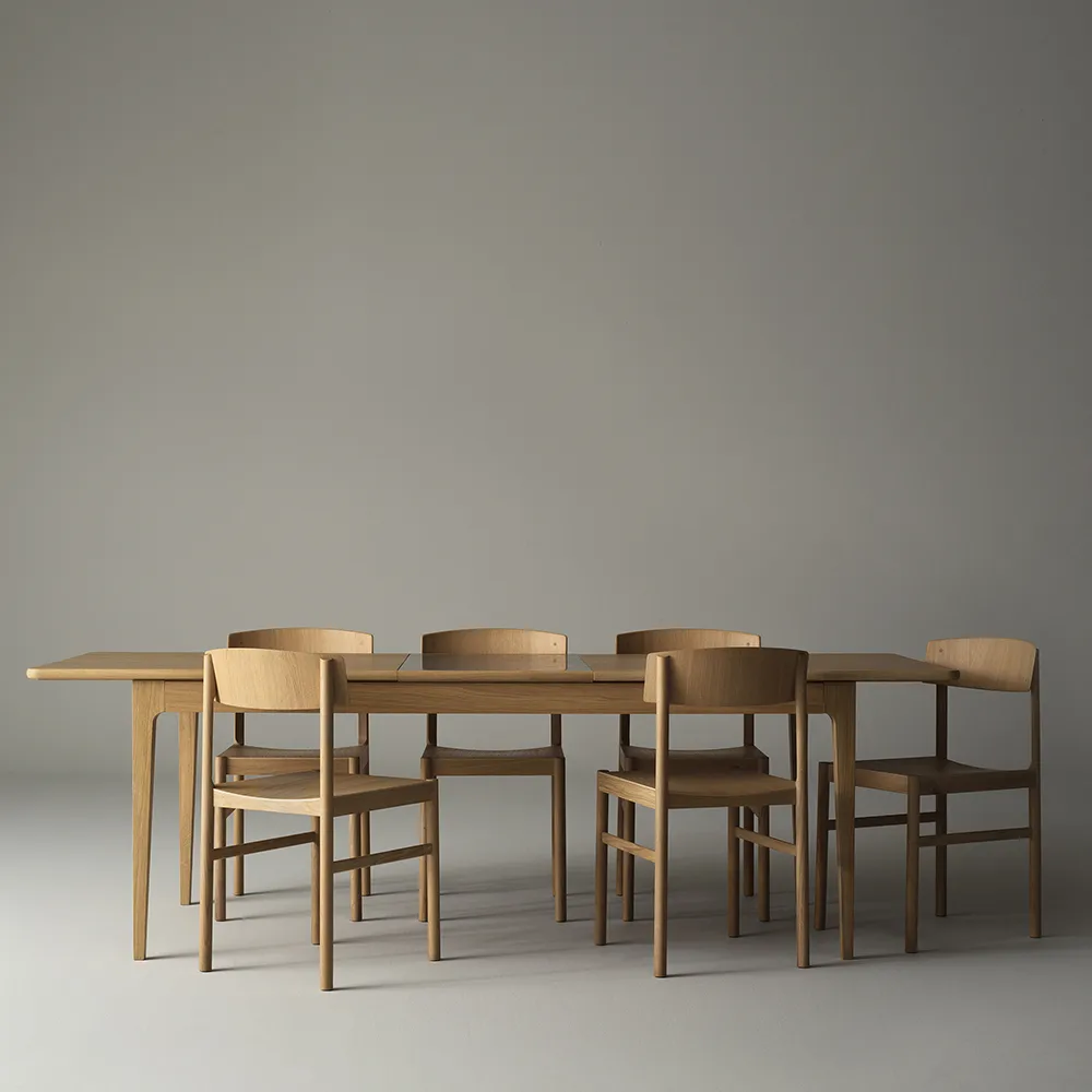 Sedia Rod, Rovere verniciato opaco pigmentato bianco Mavis