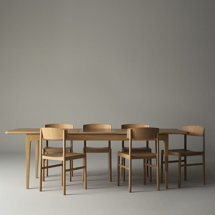 Sedia Rod, Rovere verniciato opaco pigmentato bianco Mavis