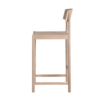 Sgabello Rod 65 cm - Rovere oliato bianco - Mavis
