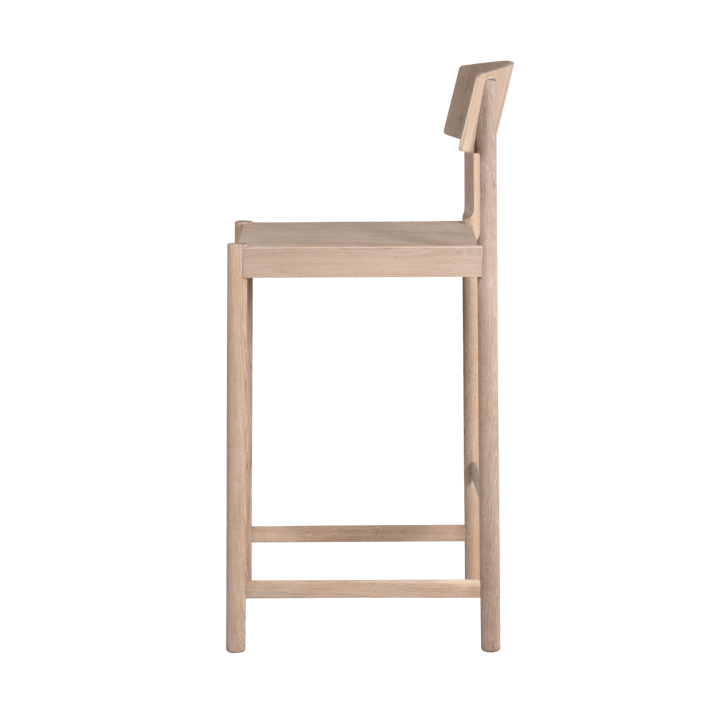 Sgabello Rod 65 cm, Rovere oliato bianco Mavis