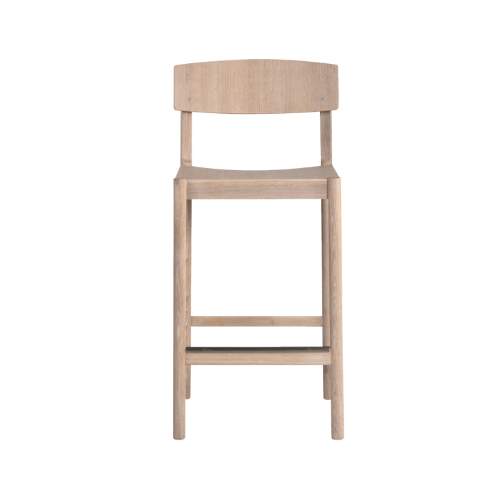 Sgabello Rod 65 cm, Rovere oliato bianco Mavis