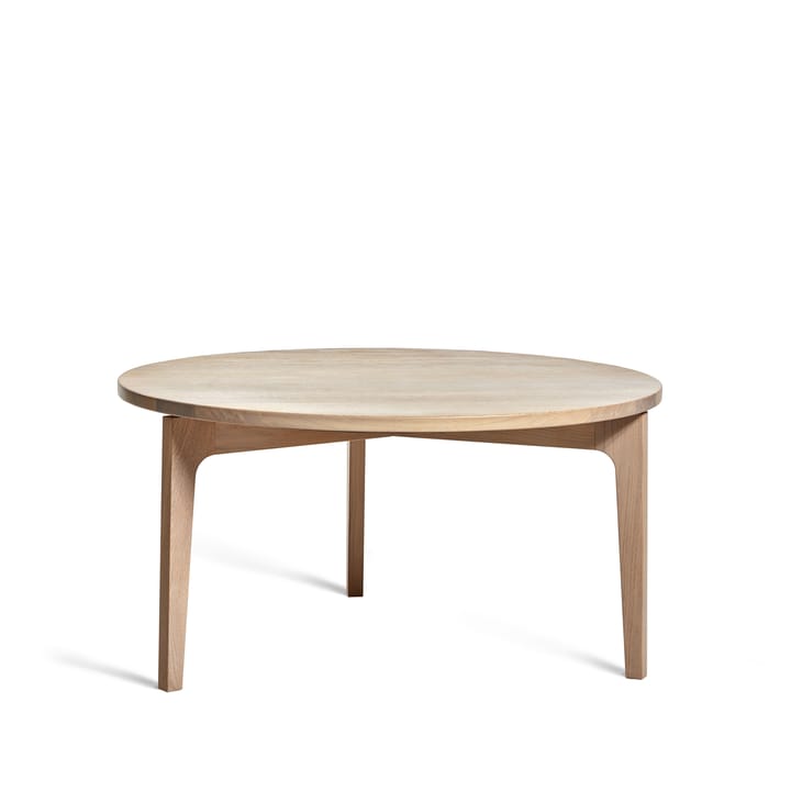 Tavolino Höllviken Ø80 cm - rovere pigmentato bianco - Mavis