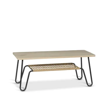 Tavolino Marcel - rovere saponato rustico, 120x50 - Mavis