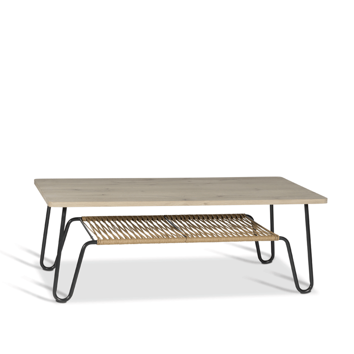 Tavolino Marcel - rovere saponato rustico, 140x70 - Mavis