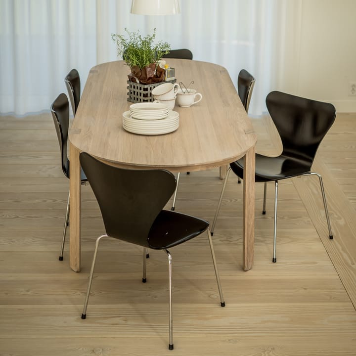 Tavolo Amor, rovere bianco pigmentato olio dura-cera Mavis