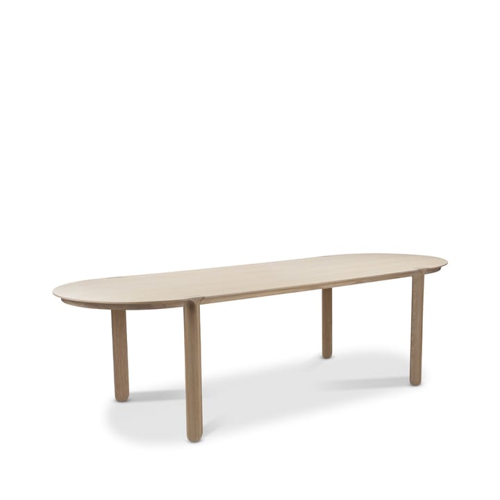 Tavolo Amor, rovere bianco pigmentato olio dura-cera Mavis
