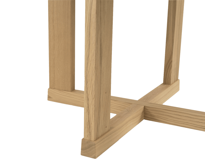 Tavolo Arv ⌀130 cm, Rovere verniciato opaco pigmentato bianco Mavis