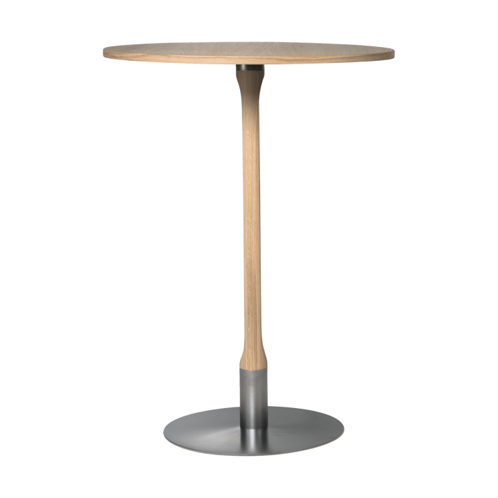 Tavolo da bar Rod Ø70 cm - Rovere opaco con pigmentazione bianca - Mavis