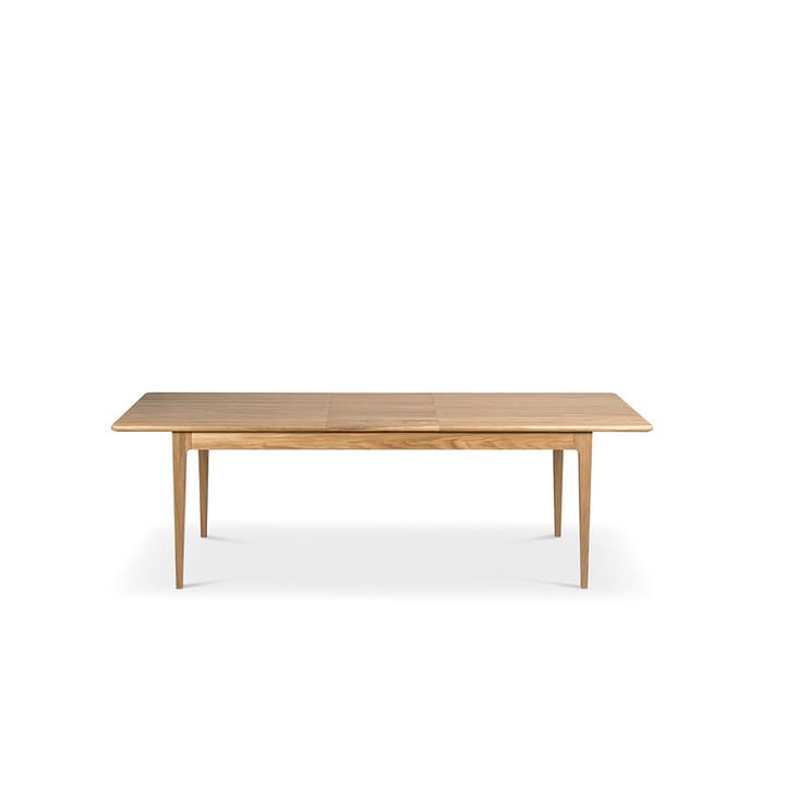 Tavolo Höllviken - rovere verniciato opaco bianco, 1 prolunga, rovere da 50 cm - Mavis