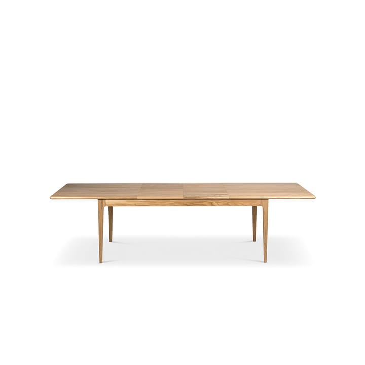 Tavolo Höllviken - Rovere verniciato opaco bianco-pigmentato-2 allunghe-rovere da 50 cm - Mavis