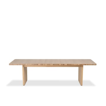 Tavolo Vaud - Rovere pigmentato bianco, 2 pz inserto - Mavis