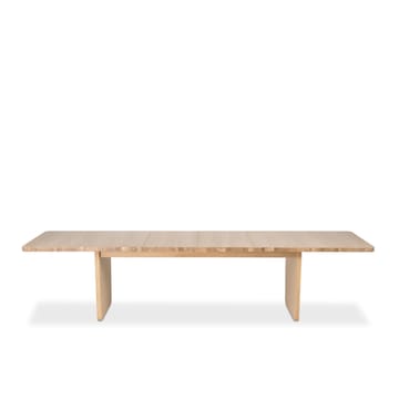 Tavolo Vaud - Rovere pigmentato bianco, 2 pz inserto - Mavis