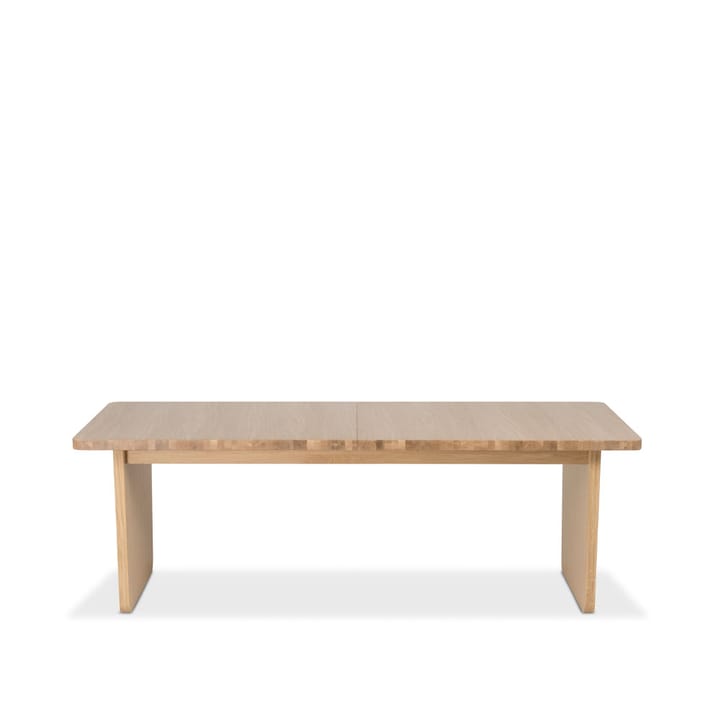 Tavolo Vaud - Rovere pigmentato bianco, 2 pz inserto - Mavis