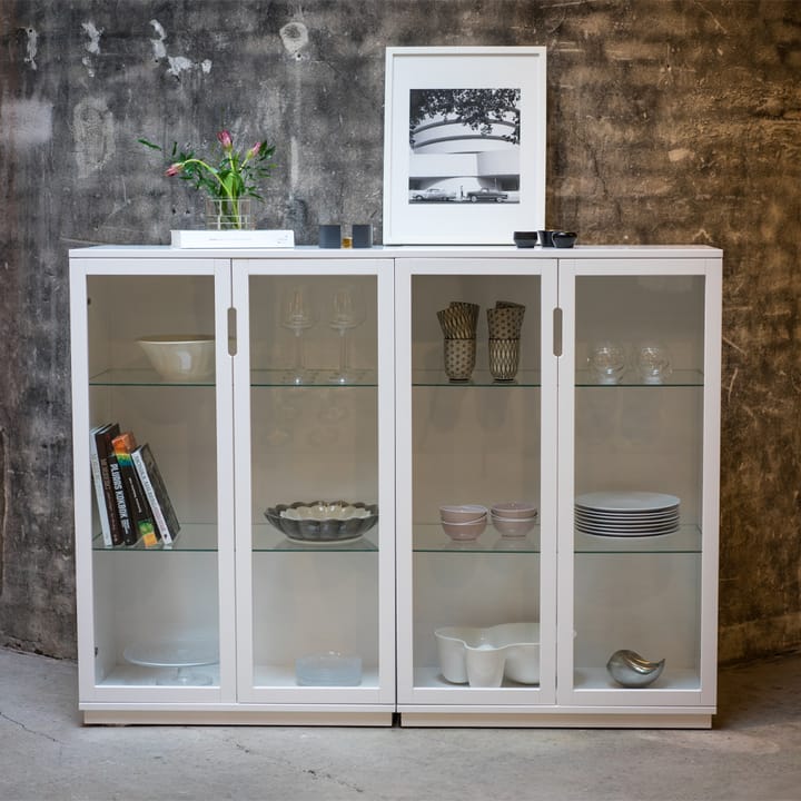 Vetrina 120 cm Aoko , Verniciato bianco Mavis