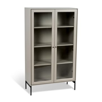 Vetrina 130 cm beige Volt  - Dettagli in nero - Mavis