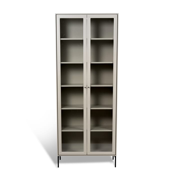 Vetrina 190 cm beige Volt  - Dettagli in nero - Mavis