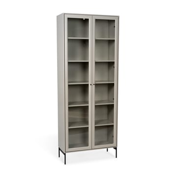 Vetrina 190 cm beige Volt  - Dettagli in nero - Mavis