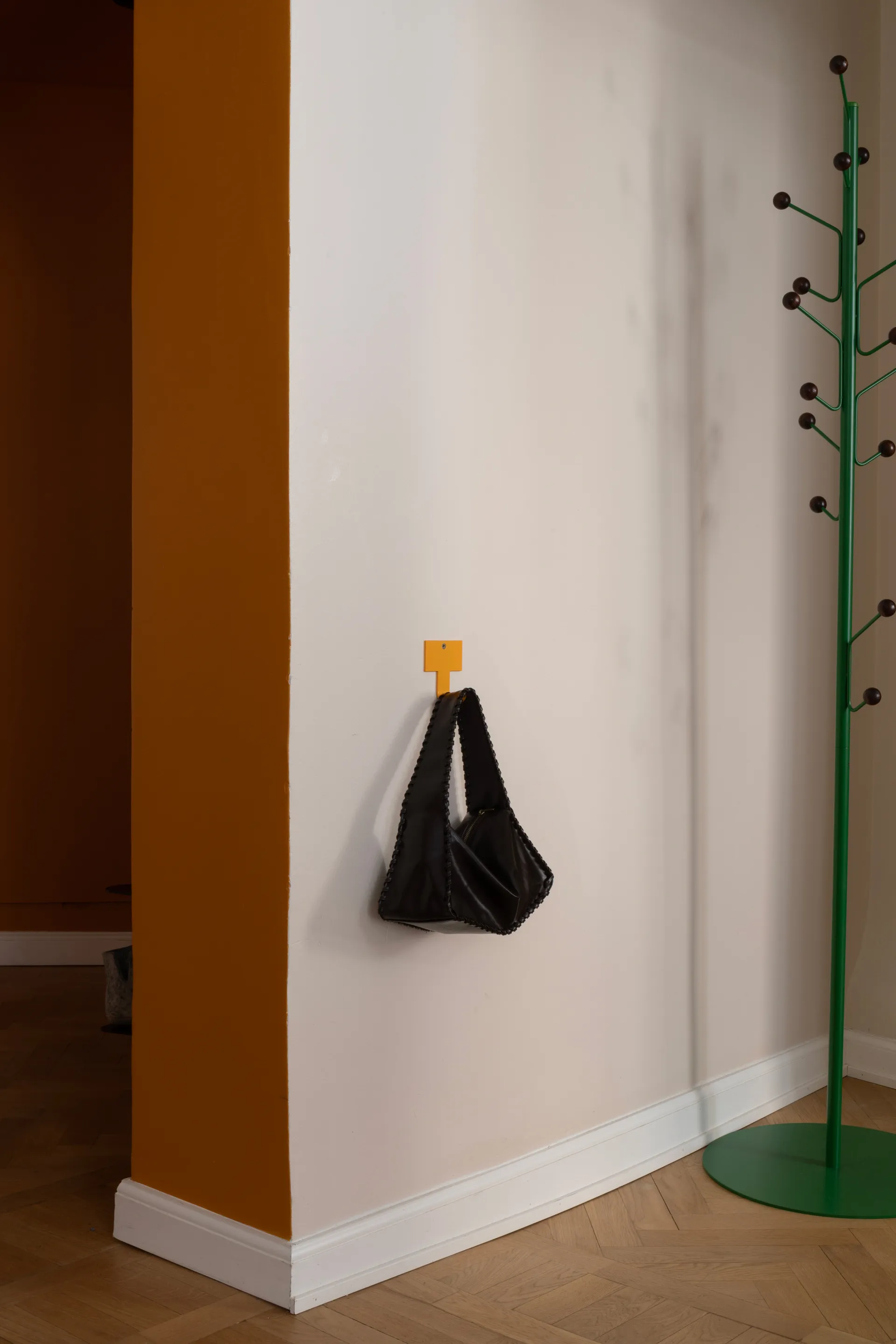 Appendiabiti Bill Floor, Verde-marrone scuro Maze