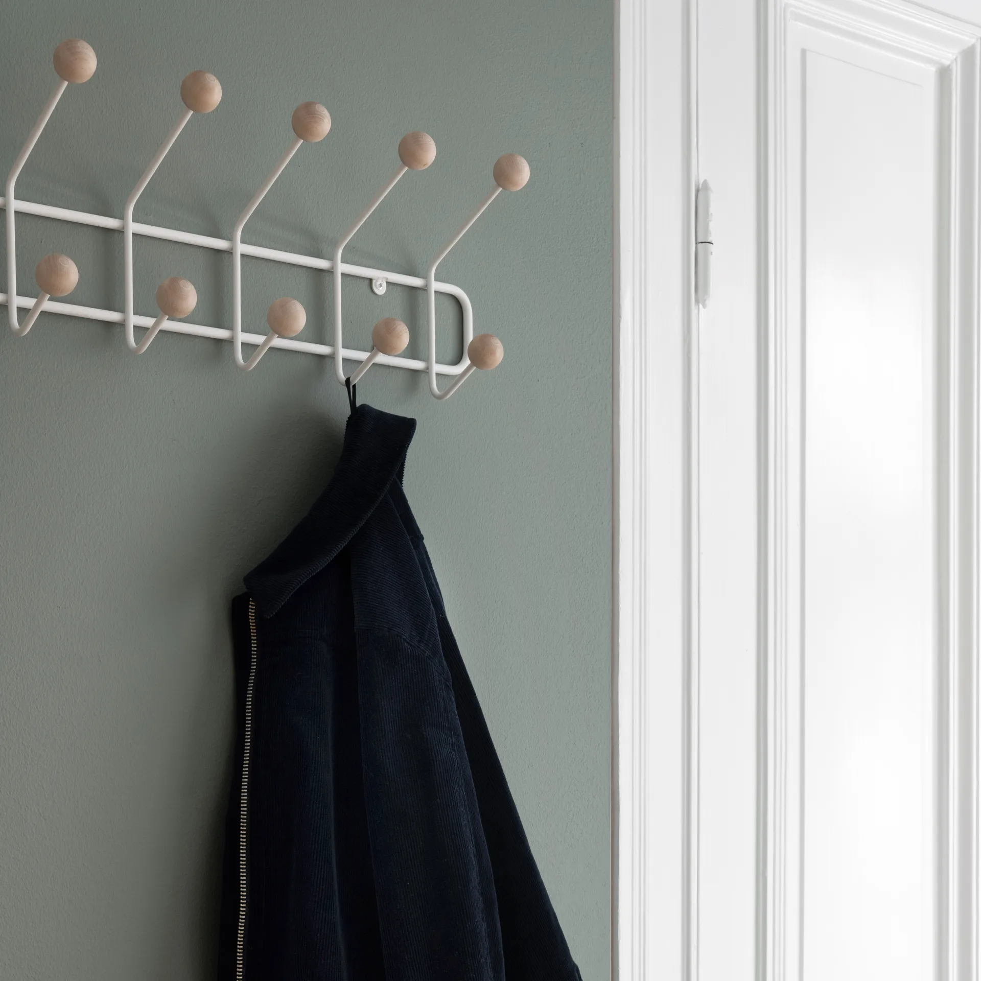 Appendiabiti Bill Horizontal S, bianco Maze