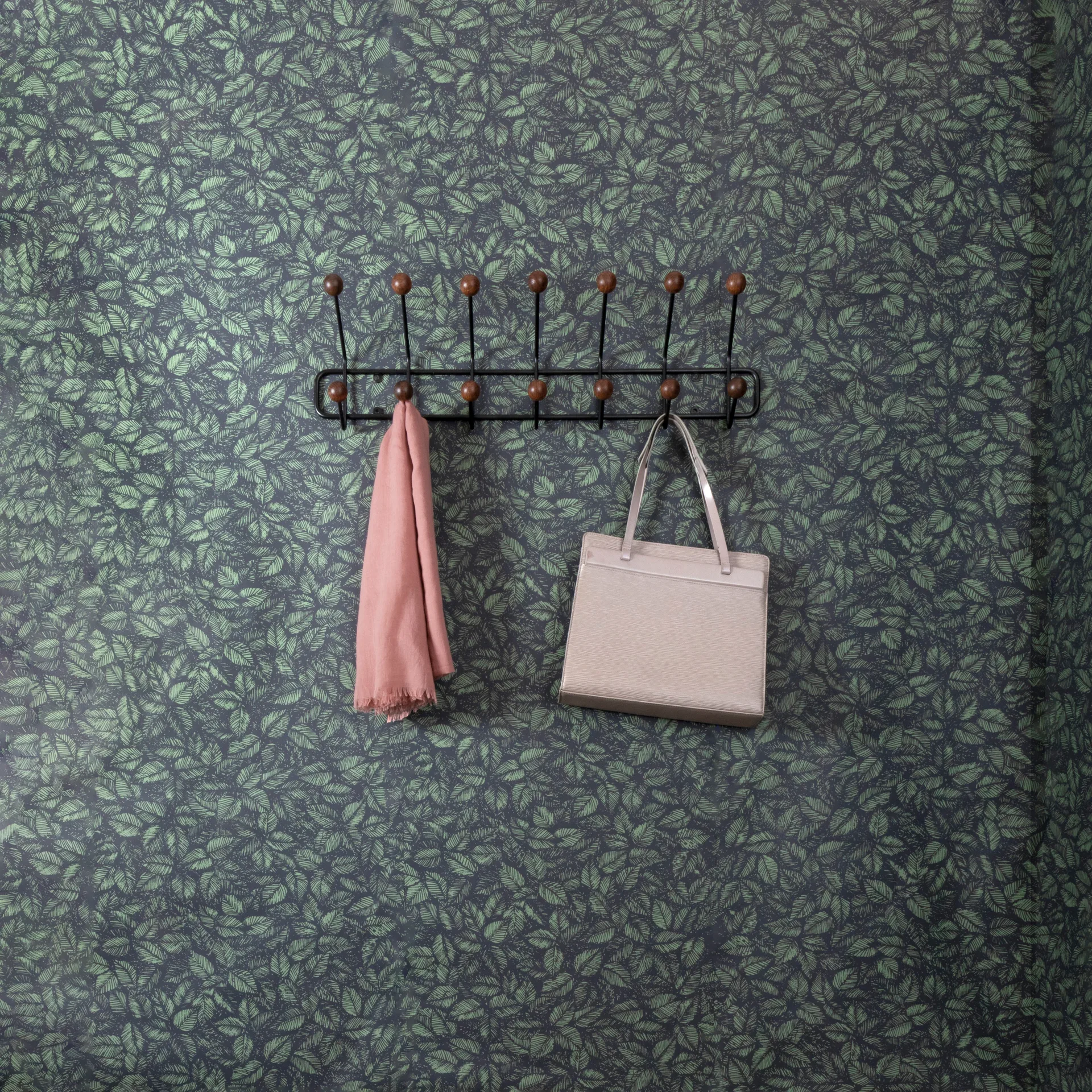 Appendiabiti Bill Horizontal S, nero-marrone scuro Maze