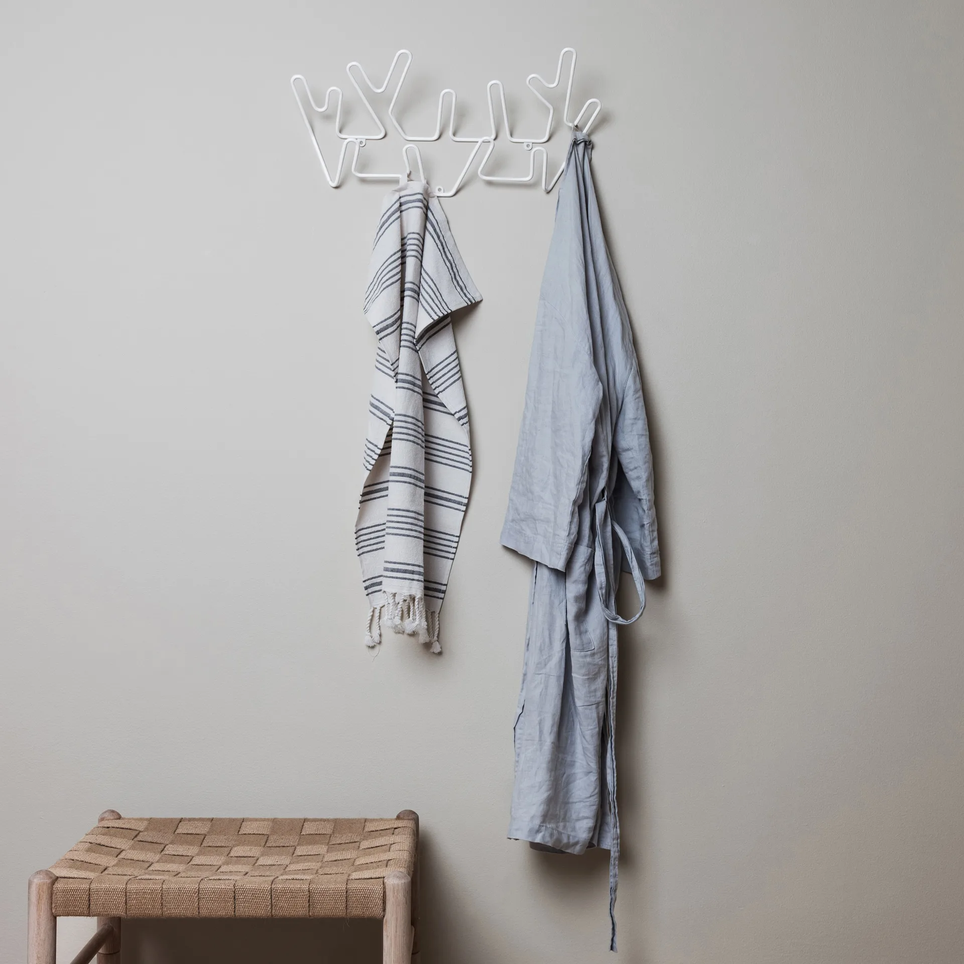 Appendiabiti Crown, bianco Maze