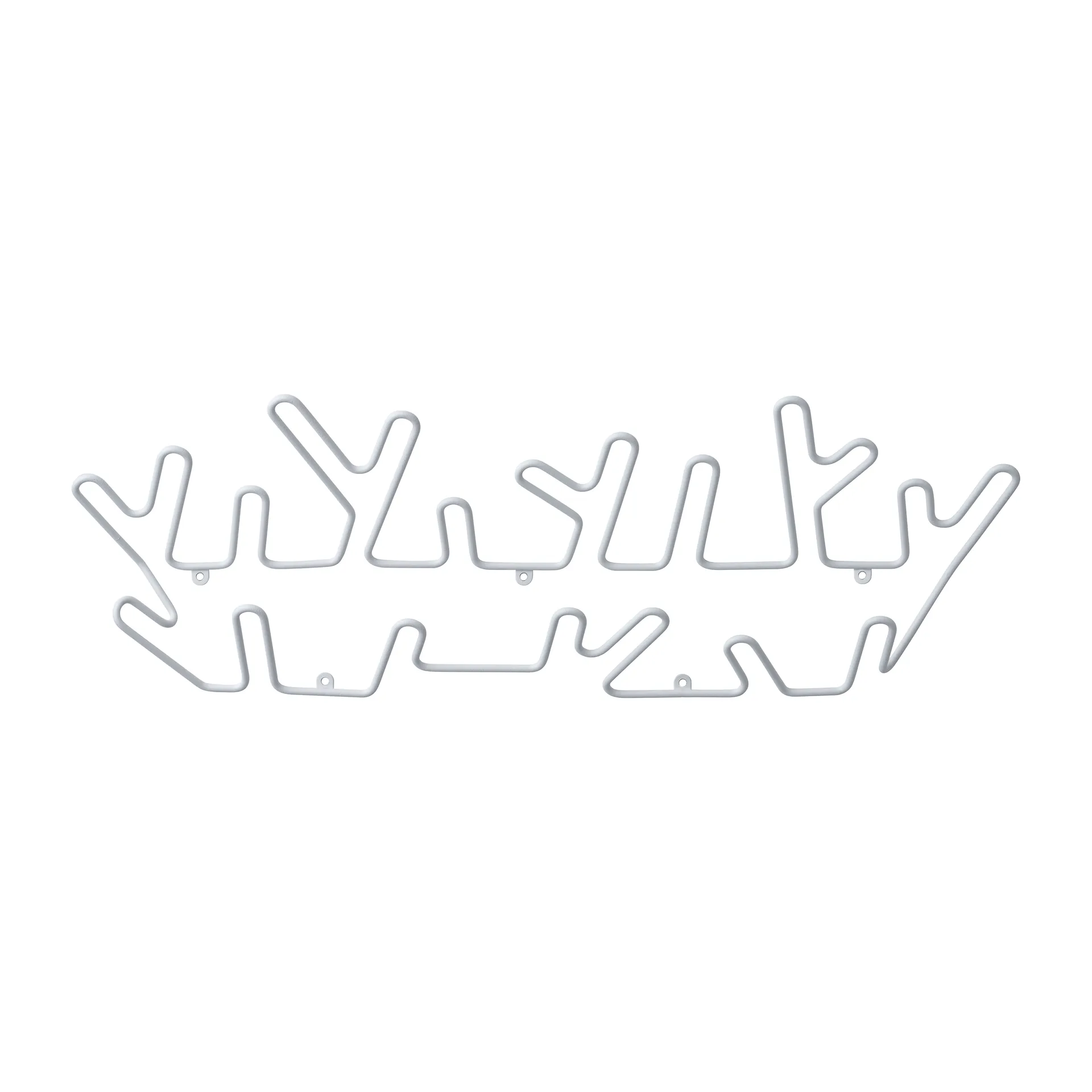 Appendiabiti Crown L, Bianco Maze