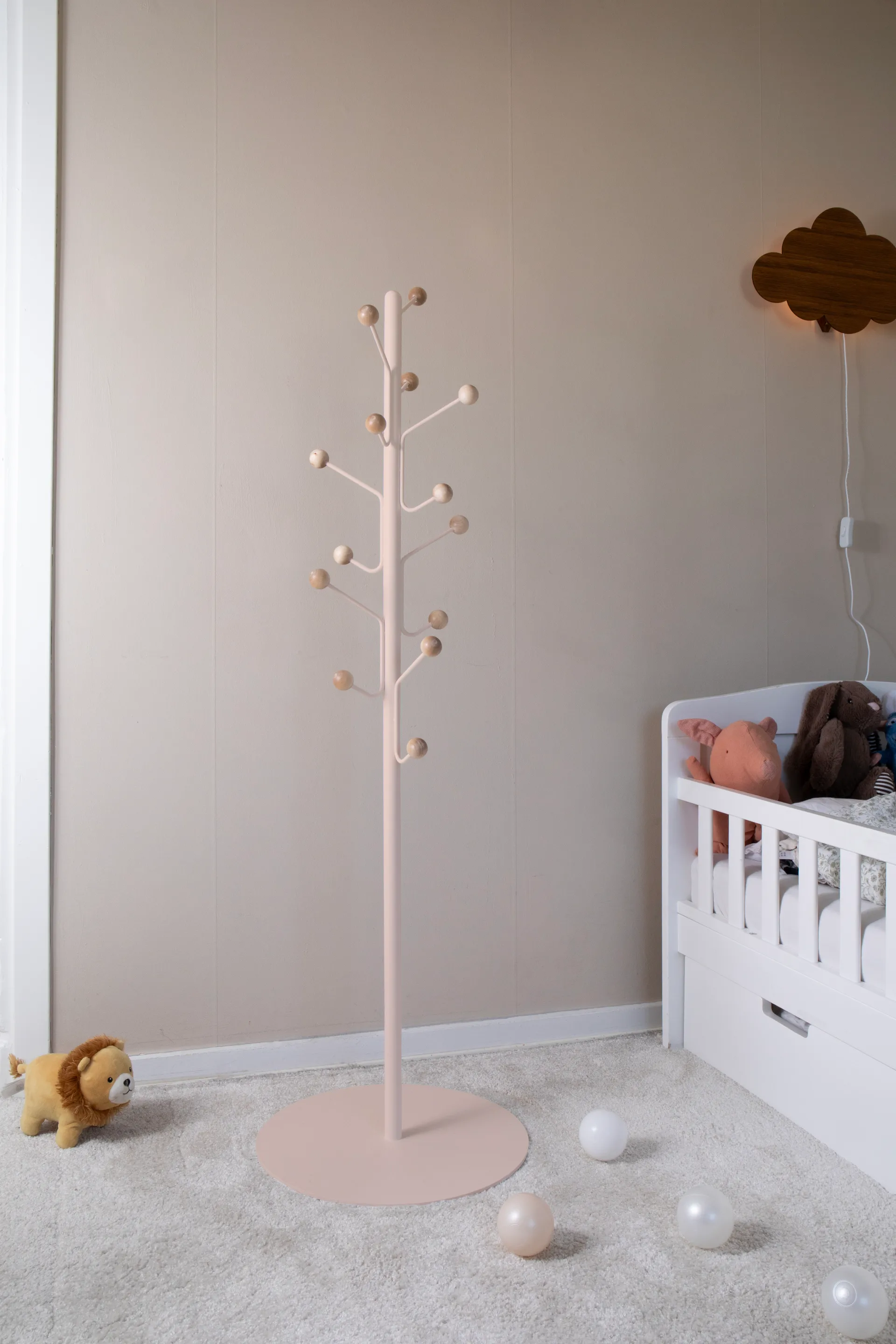 Appendiabiti da terra Bill junior, Rosa chiaro Maze