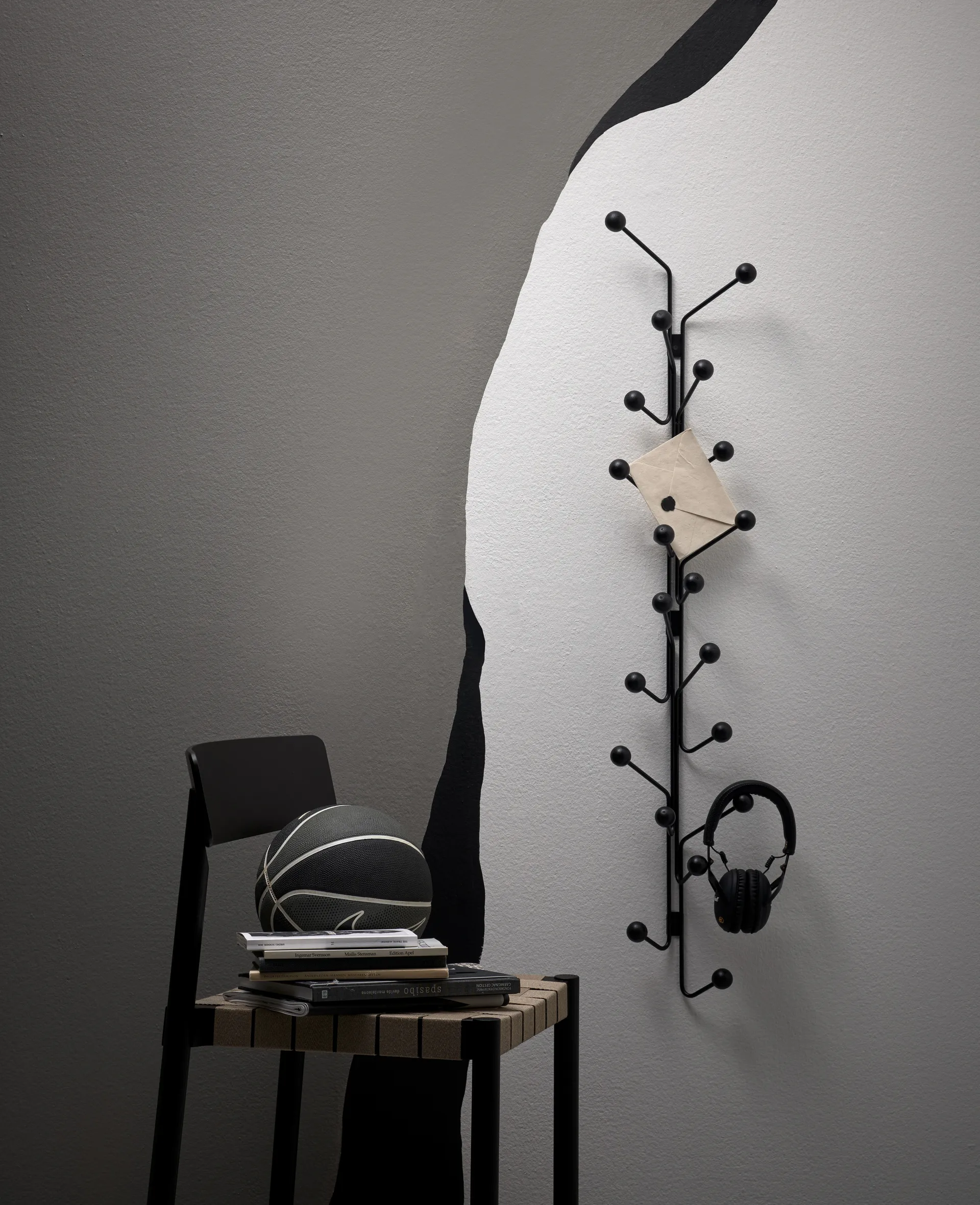 Appendiabiti verticale Bill S, Nero Maze