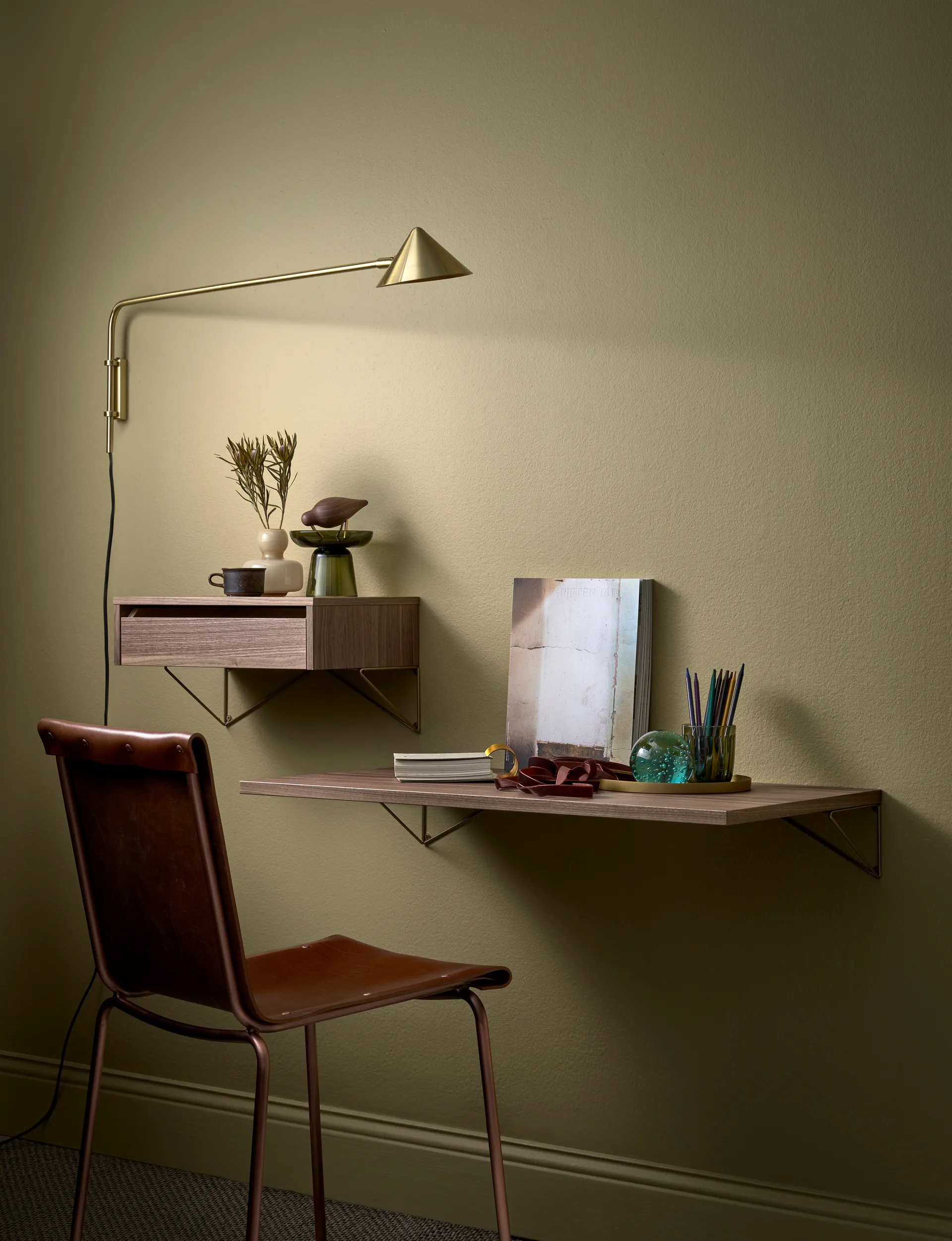 Cassetto Pythagoras S, noce Maze