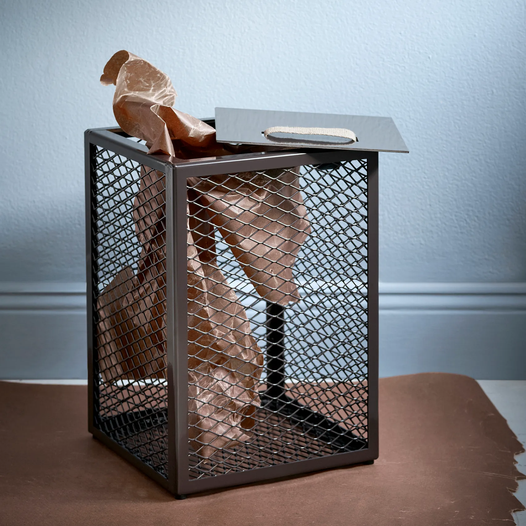 Contenitore The Cube, dark chocolate Maze