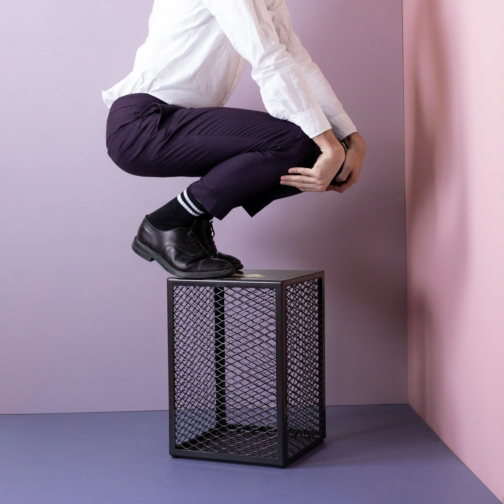 Contenitore The Cube, dark chocolate Maze