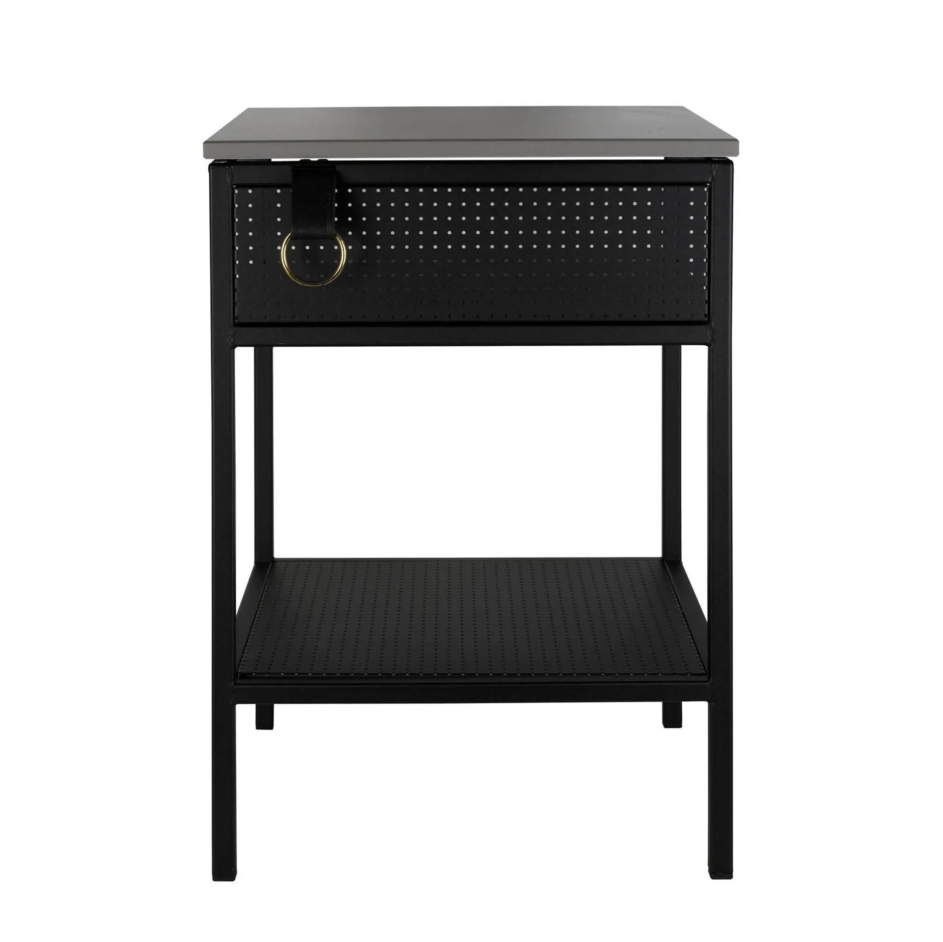 Credenza Tracy allineata a sinistra, nero Maze