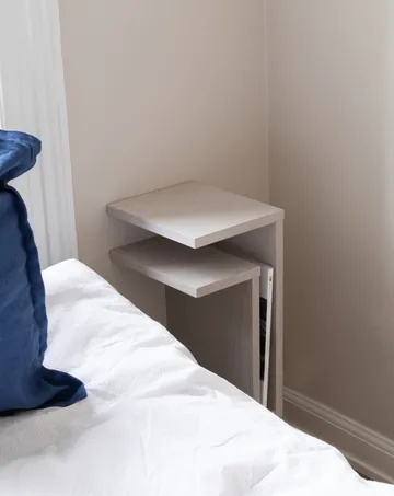 F-shelf mensola a parete in rovere bianco destra + sinistra 2 parti - Maze