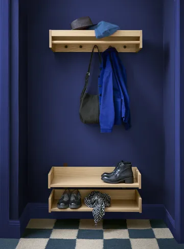 Gentle appendiabiti per ingresso - Quercia, 78x15x32 cm - Maze