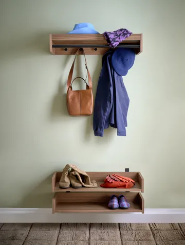 Gentle scarpiera - Noce, 78x8x30 cm - Maze