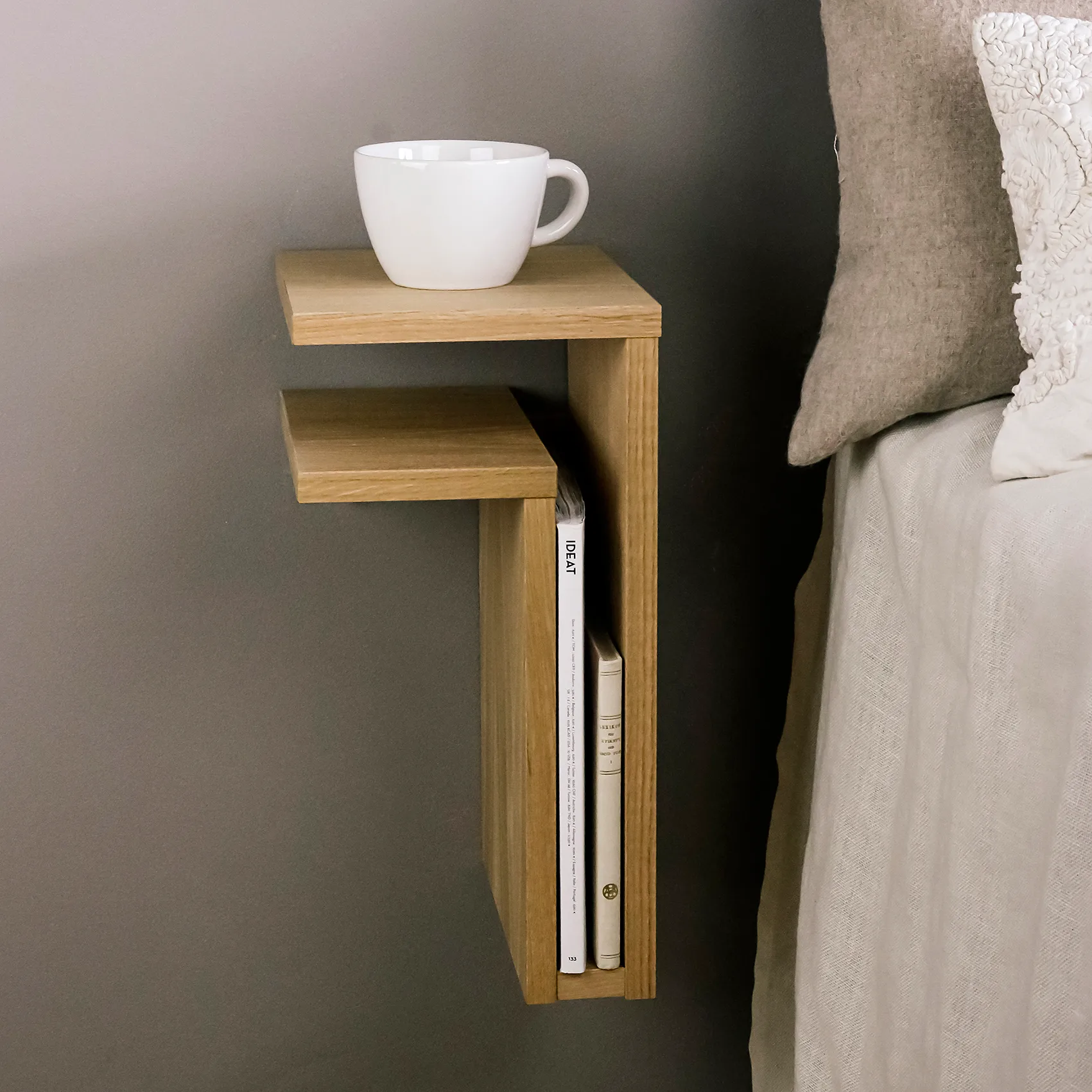 Mensola a muro F-shelf rovere, mensola sinistra Maze