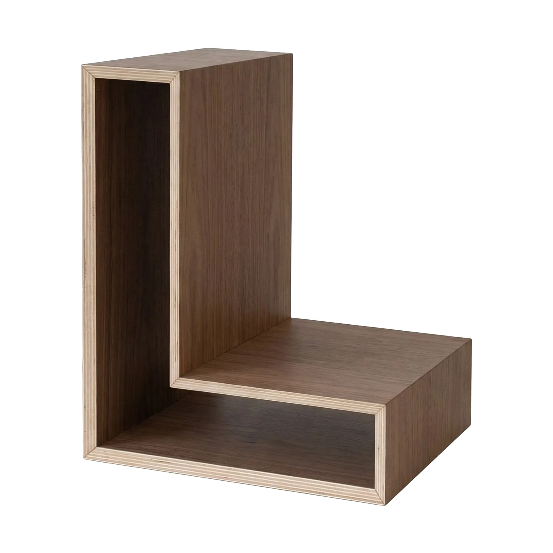 Mensola a parete L-shelf, Noce, 30x38x29 cm Maze
