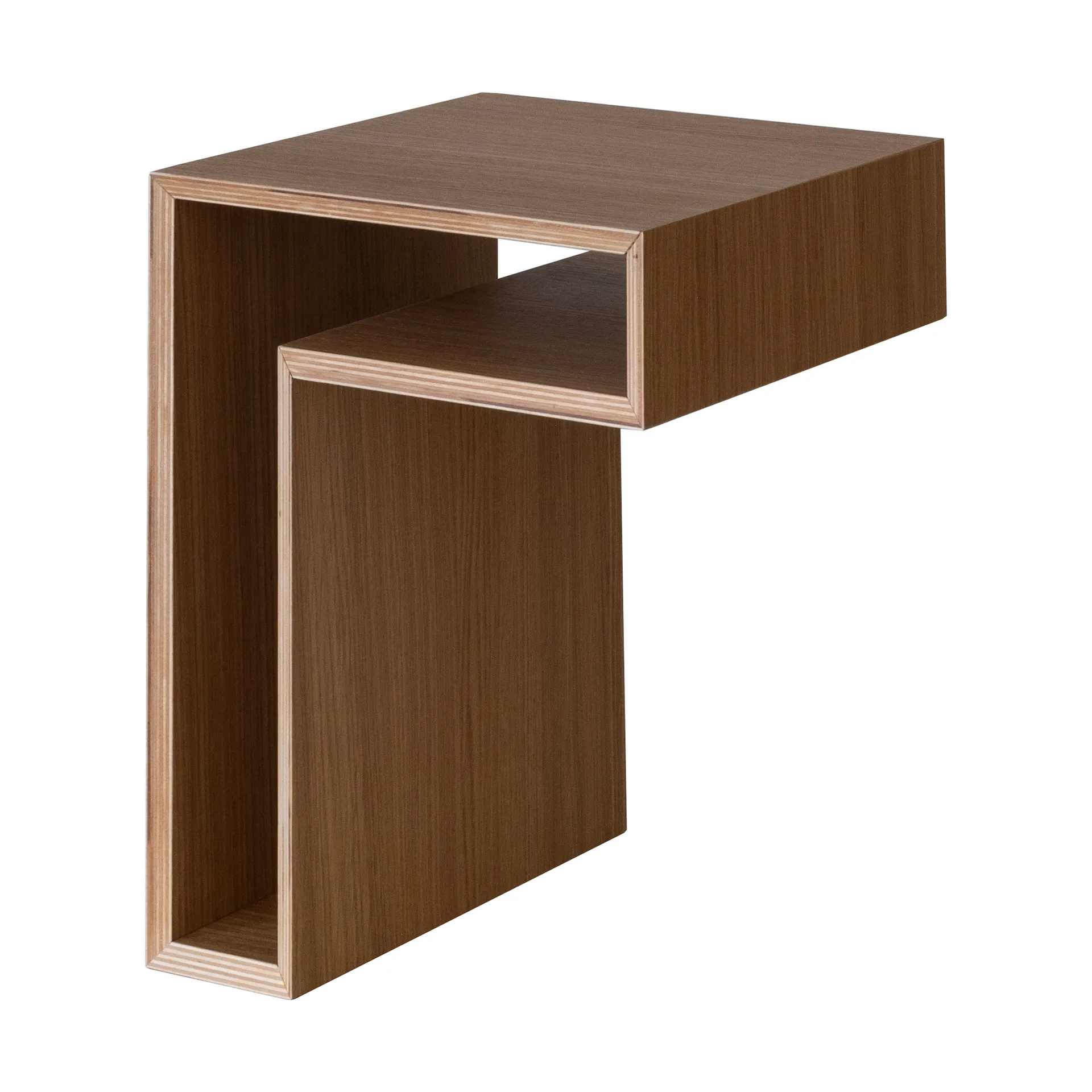 Mensola a parete L-shelf, Noce, 30x38x29 cm Maze